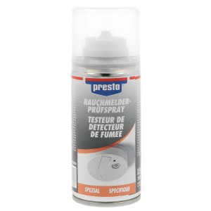 Presto Spray test rilevatore di fumo, bomboletta da 150 ml per un facile test di funzionamento dei rilevatori di fumo.