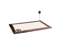 Trixie Kratzmatte mit Plüschrand Dunkelbraun 70 x 45 cm