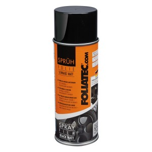 Foliatec spray film, nero opaco, bomboletta da 400ml per verniciature personalizzate in esterni.