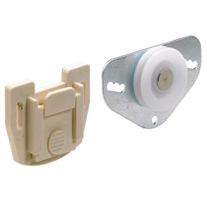 Kit montaggio Hettich SlideLine 12 per porta scorrevole fino a 25kg, acciaio/plastica