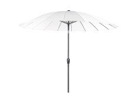 Beliani Parasol Baia Beige clair Ø 255 cm