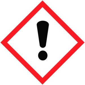 Symbol: Achtung, Gefahrenhinweis für Lugato Fugenmörtel.