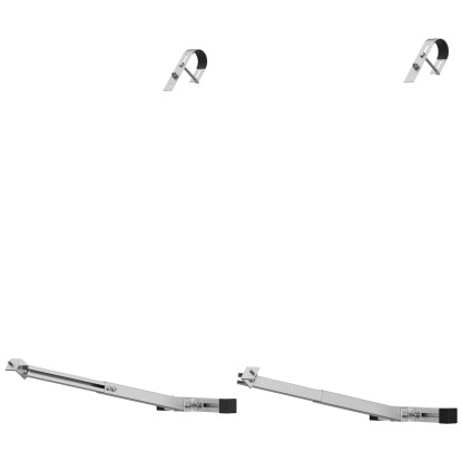 Ecoflow Solarpanel-Halterung für Balkone Edelstahl Silber