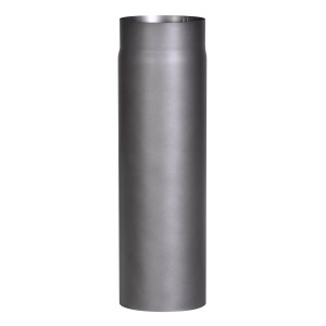 Tuyau de poêle Firefix, Ø 15 cm, 50 cm long, gris foncé, pour cheminée et poêle.
