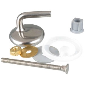 Set di fissaggio Wenko da 8 pezzi per sedili WC in Duroplast, composto da viti, dadi e guarnizioni.