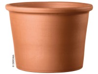 Deroma Vaso Cilindro Bordato Terracotta Rosso argilla Ø 12 cm
