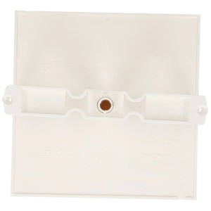 Coperchio presa bianco con barra diagonale per telaio di copertura.