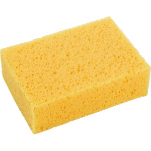 Éponge à carreler LUX Classic jaune, 165x115mm, en mousse souple pour travaux de carrelage.