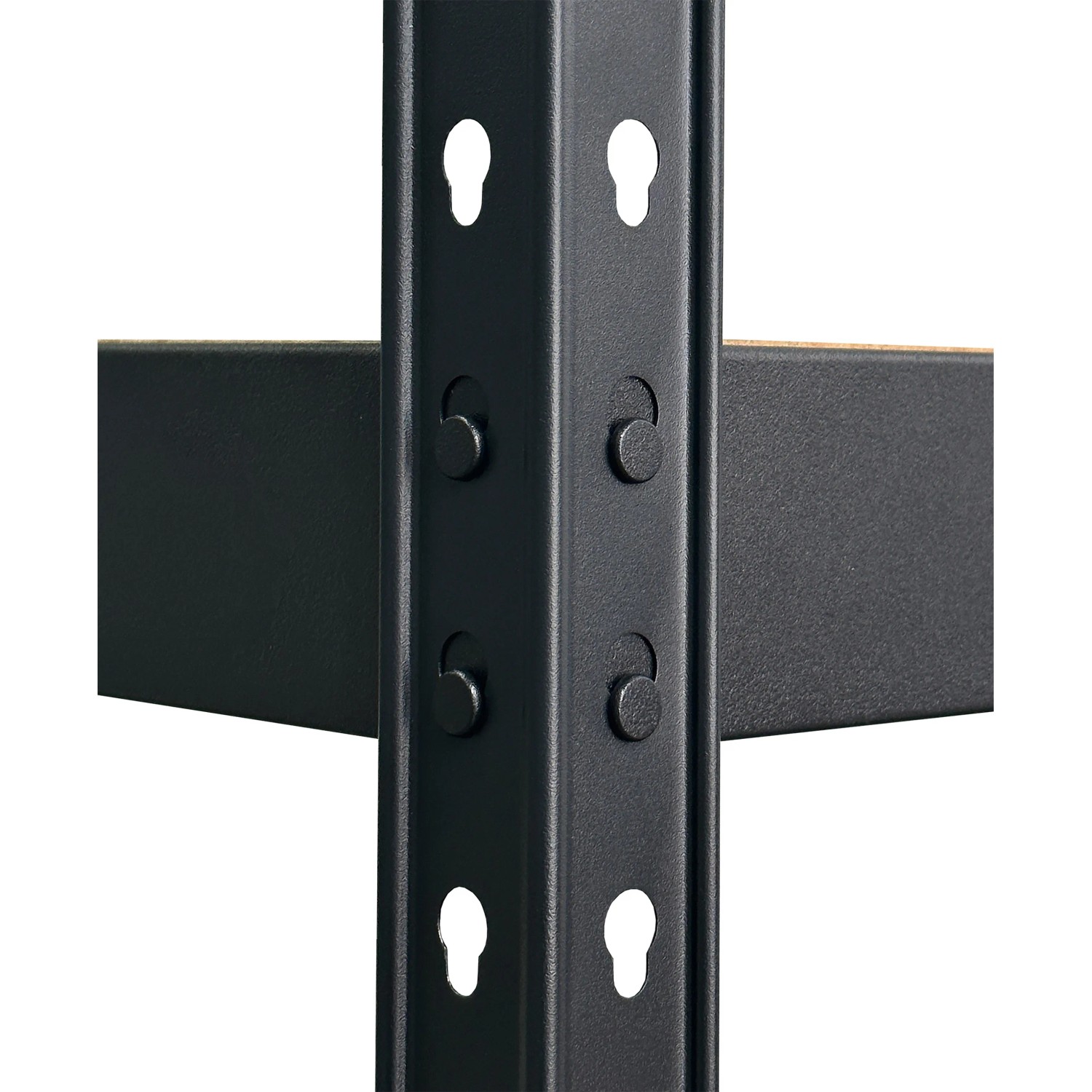Étagère Industrielle Ragnar PROREGAL 180x45x45 Cm - Charge 100kg - Design Noir Mat