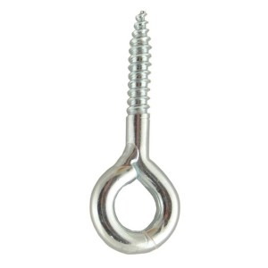 Vis à œil 50 x 7,8 mm, acier galvanisé, pour crochets de plafond et fixations.