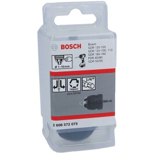 Mandrino autoserrante Bosch fino a 10 mm in blister. Accessorio per trapani.