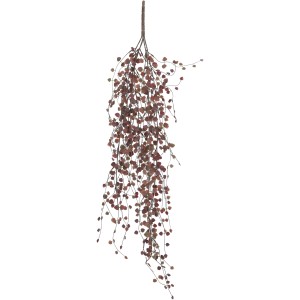Pianta artificiale pensile Peperomia in rosso Bordeaux, 80cm, per una decorazione vivace.