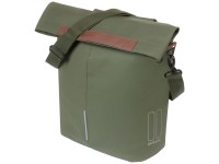 Basil City Gepäckträger-Seitentasche Moosgrün 14 l