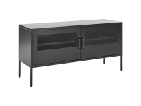 Beliani Armadio da ufficio Morley Metallo Nero (HxLxP) 60 x 118 x 40 cm