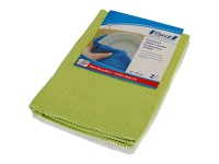 Geschirrtuch Microfaser Weiss-Grün 2 Stk.