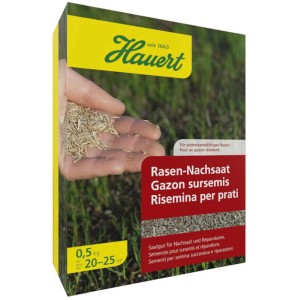 Hauert Regarnissage Gazon 0,5kg : Emballage de graines pour réparer et regarnir le gazon.
