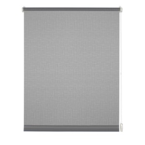 Gardinia EasyFix Store Enrouleur Uni, 120x150 cm, gris clair structuré, pour une installation facile sans perçage.