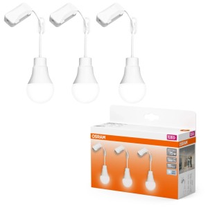 Kit de lampes de rénovation Osram, 3 pièces, blanc, 4000K, 10W. Lampes de travail pour intérieur.