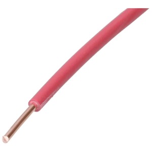 Cavo T rosso H07V-U 1x1,5 mm² per installazioni fisse.
