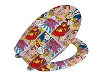Wenko WC-Sitz Pop-Art mit Easy-Close Duroplast mehrfarbig