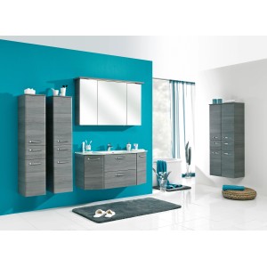 Pelipal Quickset 328 jeu de pieds, 2 pieds chromés pour meubles de salle de bain à poser au sol.