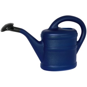 Arrosoir bleu Geli, environ 1 litre, forme classique pour jardin et plantes.