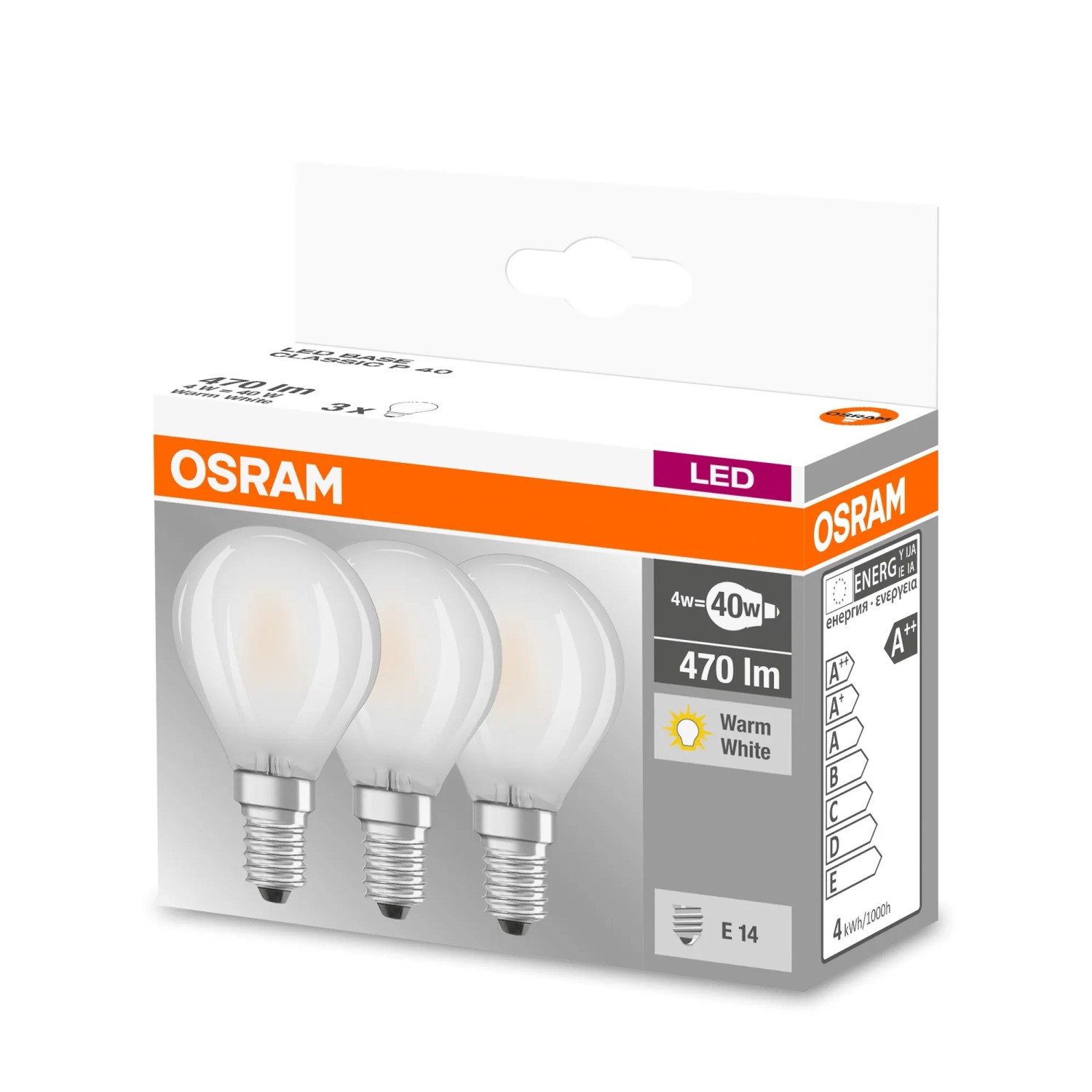 Lot De 100 Ampoules Gouttes 15W E14 – Blanc Chaud, Ormalight (230V, 45x73mm)
