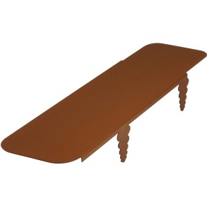 Bellissa bordure de pelouse pour robot tondeuse Corten, lot de 2, 43,7x12x6,5 cm. Bordure de parterre en acier Corten.
