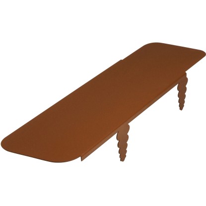 Bellissa Rasenkante für Mähroboter Cortenstahl 43,7 x 12 cm / 2er-Set