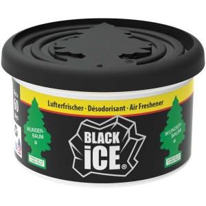 Wunderbaum Lufterfrischer Black Ice Dose für Auto & Raum, Duft bis 60 Tage.