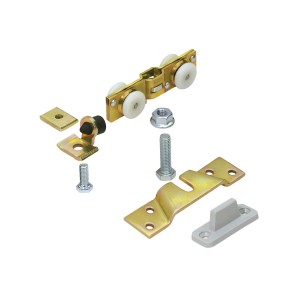 Kit di montaggio Hettich per porta in legno TopLine 1, acciaio zincato, fino a 40 kg.