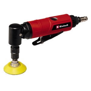 Smerigliatrice angolare pneumatica Einhell TC-PA 50 con platorello e carta vetrata.