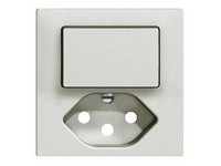 Feller Kleinkombi-Schalter und Taster Frontplatte EdizioDue Typ13 Hellgrau Feller Kleinkombi-Schalter und Taster Frontplatte EdizioDue Typ13 Hellgrau