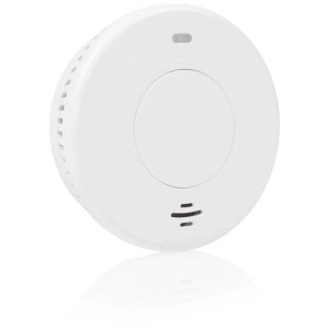 Détecteur de fumée Smartwares FSM12001 blanc, Ø 10 cm, pour une protection incendie fiable.