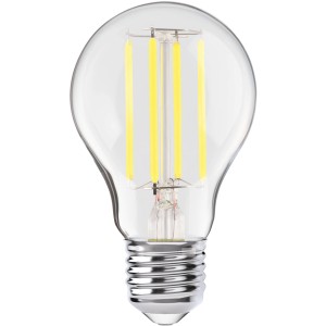 Klares Eglo E27 LED Leuchtmittel in Glühlampenform mit warmweißem Licht.