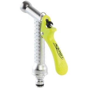 Pistolet à eau chromé Gartec, pistolet pulvérisateur en laiton réglable pour systèmes d'arrosage.