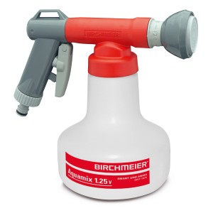 Birchmeier Doseur d'engrais Aquamix 1,25 V pour engrais liquide, rouge/gris/blanc.