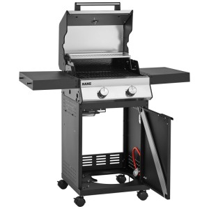 Jamestown Barbecue gas Kane 2 bruciatori griglie modulare 107 x 117 x 53 cm