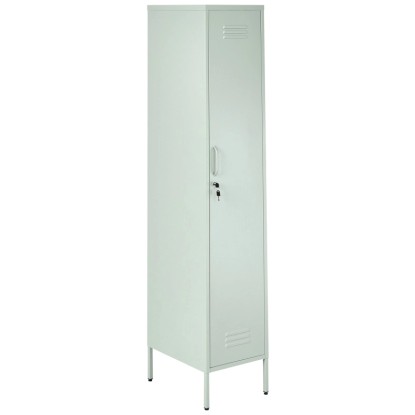 Beliani Armoire de bureau Frome vert menthe 185 x 38 x 50 cm