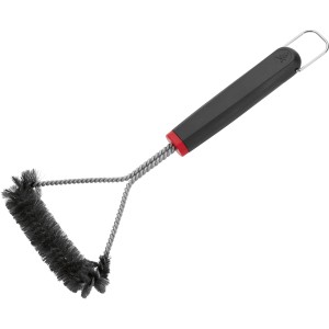 Brosse de barbecue Jamestown, 3 faces, acier inoxydable, pour le nettoyage de la grille.