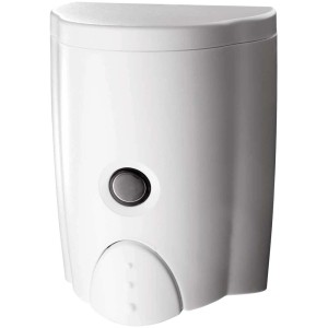 Dispenser sapone a muro Diaqua Smart bianco, 500 ml, per bagno e cucina.