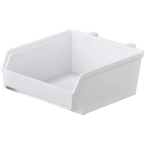 Weisse Dolle Tray Workshop Aufbewahrungsbox aus Kunststoff, 4x9x9 cm.