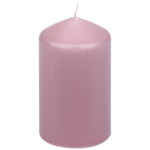 Bougie pilier Steinhart rose antique, Ø 5,7 cm, hauteur 10 cm. Bougie décorative pour une ambiance chaleureuse.