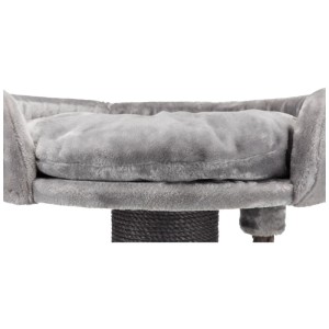 Arbre à chat gris Trixie Klara avec sisal et polyester, hauteur 100 cm, mobilier pour chat.