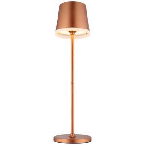 Globo LED-Solartischleuchte in Champagner, höhenverstellbar (26-41cm), ideal für den Außenbereich.