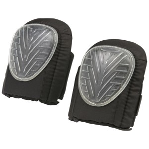 Gebol Knieschoner Profi, schwarz, 1 Paar. Knieschutz mit Gel-Einlage und durchstichfester PVC-Schale.