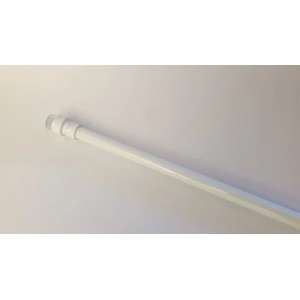 Ausziehbare, weiße Vitragestange mit Klemmfeder, 30-40 cm, für Fenster ohne Bohren.