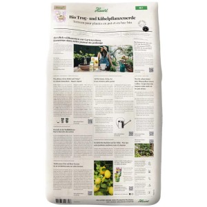 Sacco di terriccio biologico Hauert per vasi e contenitori 40L. Terriccio biologico per piante in vaso.