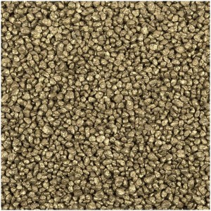 Granulato decorativo oro, grana 2-3 mm, ideale per vasi e progetti decorativi.