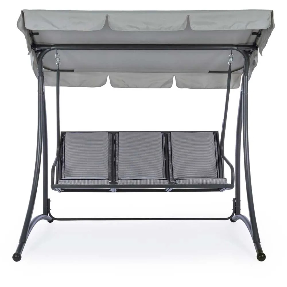 Yes Hollywoodschaukel Grely Stahlgestell Anthrazit 3Sitzer kaufen bei OBI